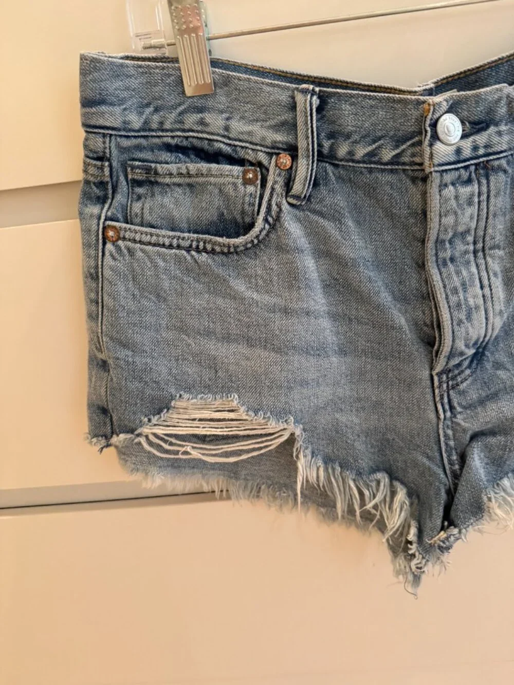 We the Free Distressed Jean Shorts